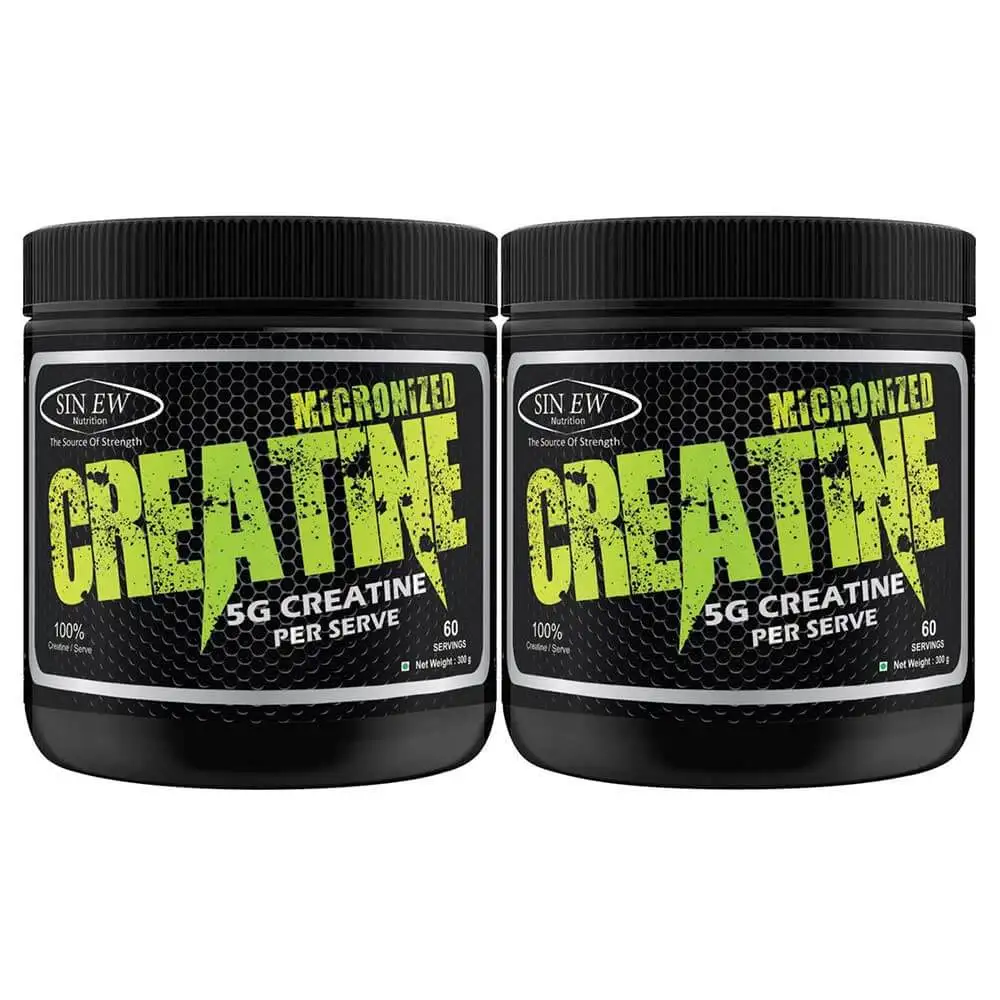 Sinew Nutrition Micronized Creatine (Pack of 2),  Unflavoured  0.66 lb