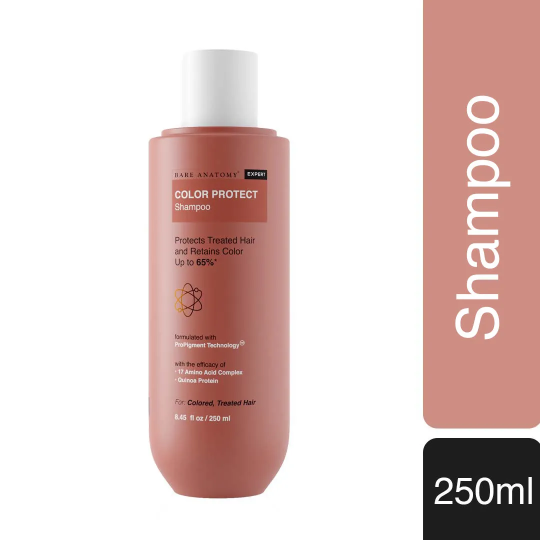 Bare Anatomy EXPERT Color Protect Shampoo For Coloured Hair With Amino Acid Complex & Quinoa Protein