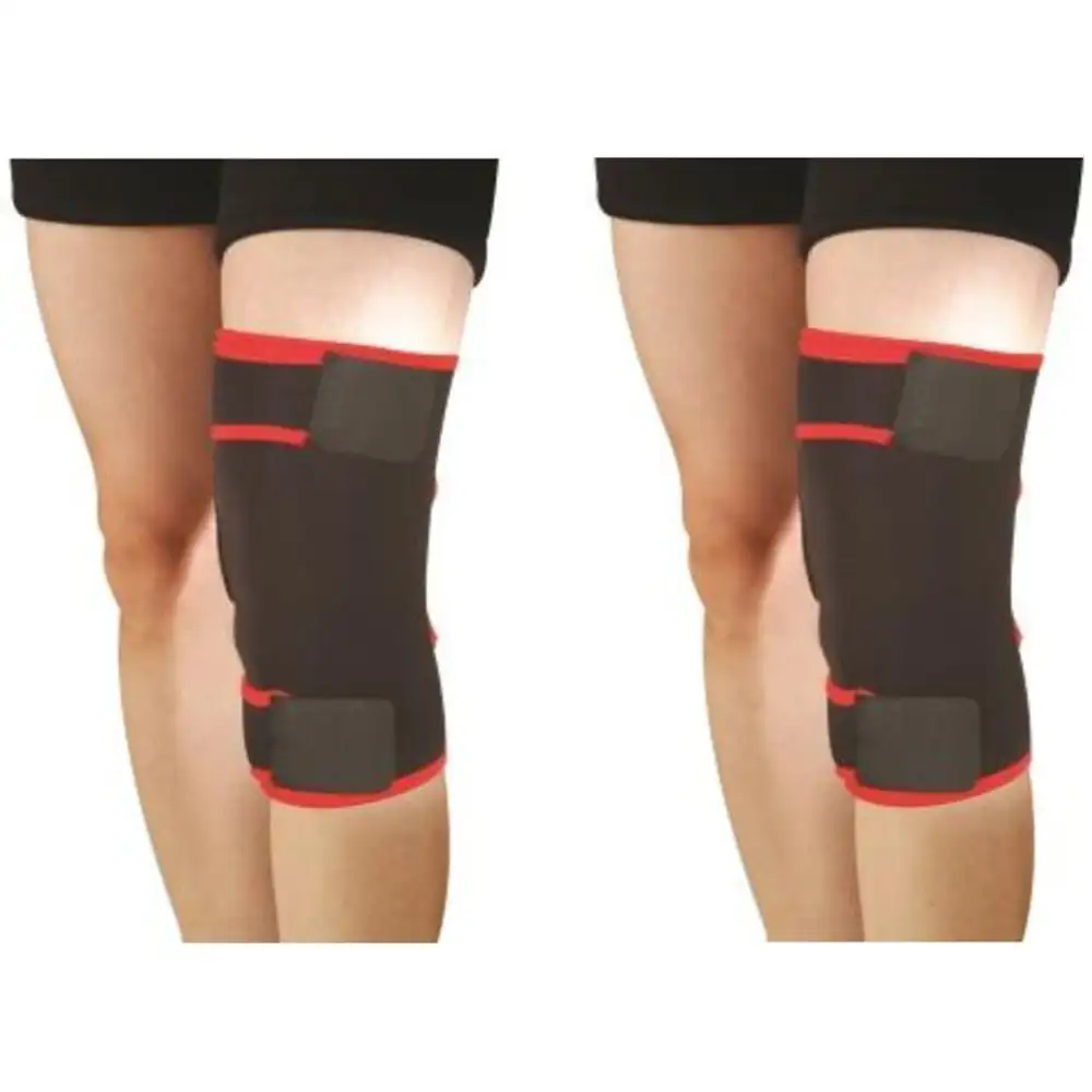 B Fit USA Knee Support (2004),  Black  Free Size (One Pair)