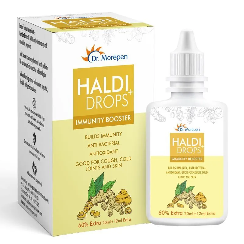 Dr. Morepen Haldi Drops+ For Immunity Boost, Cold & Cough Relief