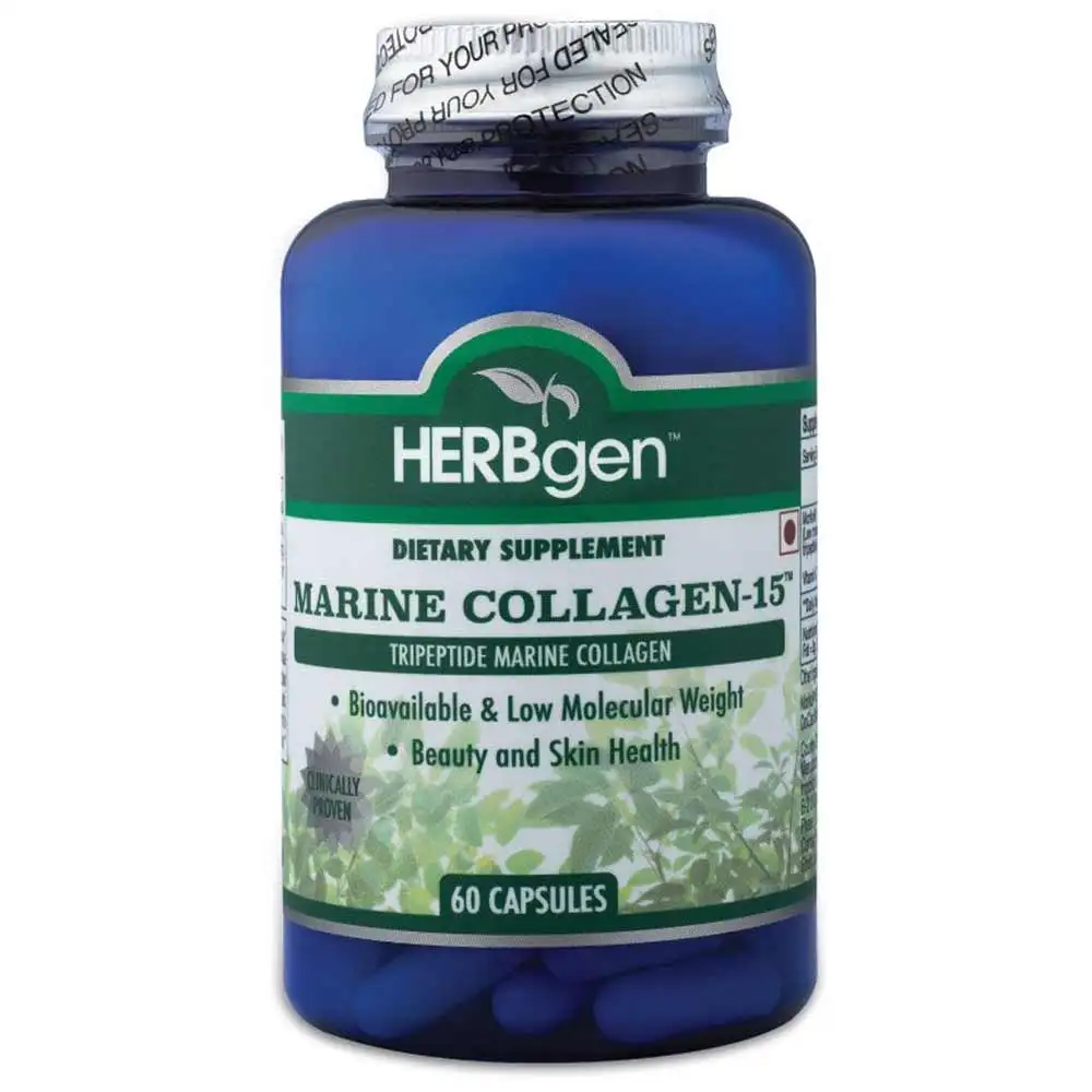 Herbgen Marine Collagen-15,  60 capsules  Unflavoured