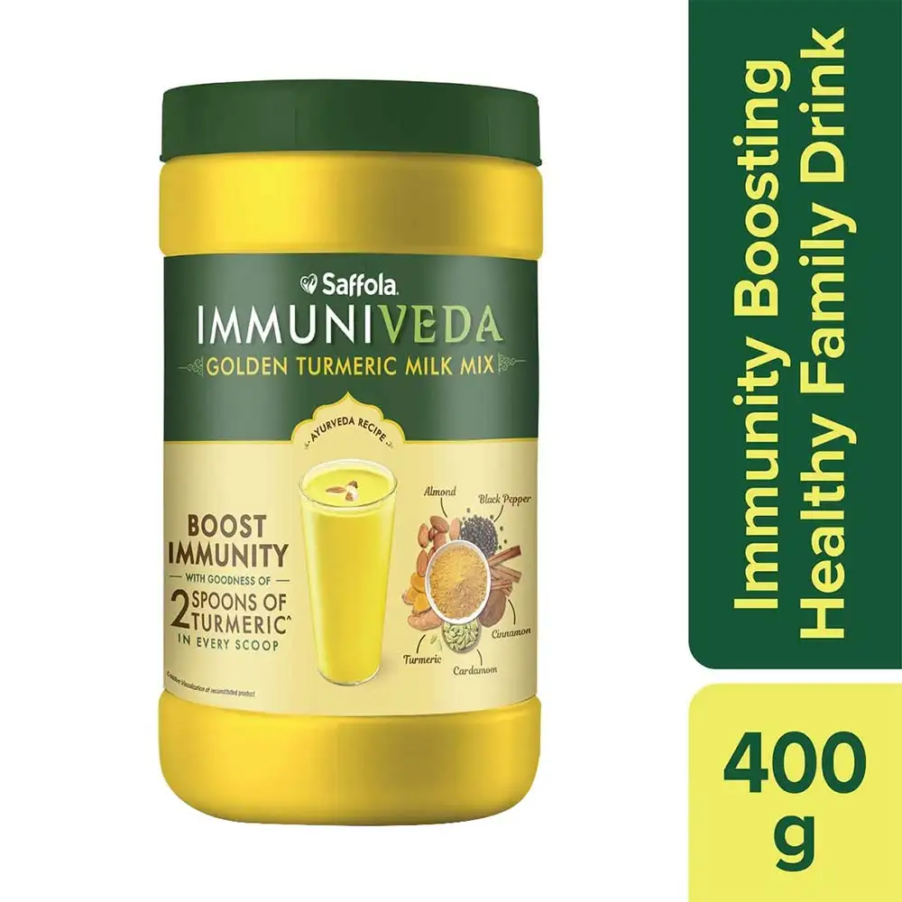 Saffola Immuniveda Golden Turmeric Milk Mix,  400 g