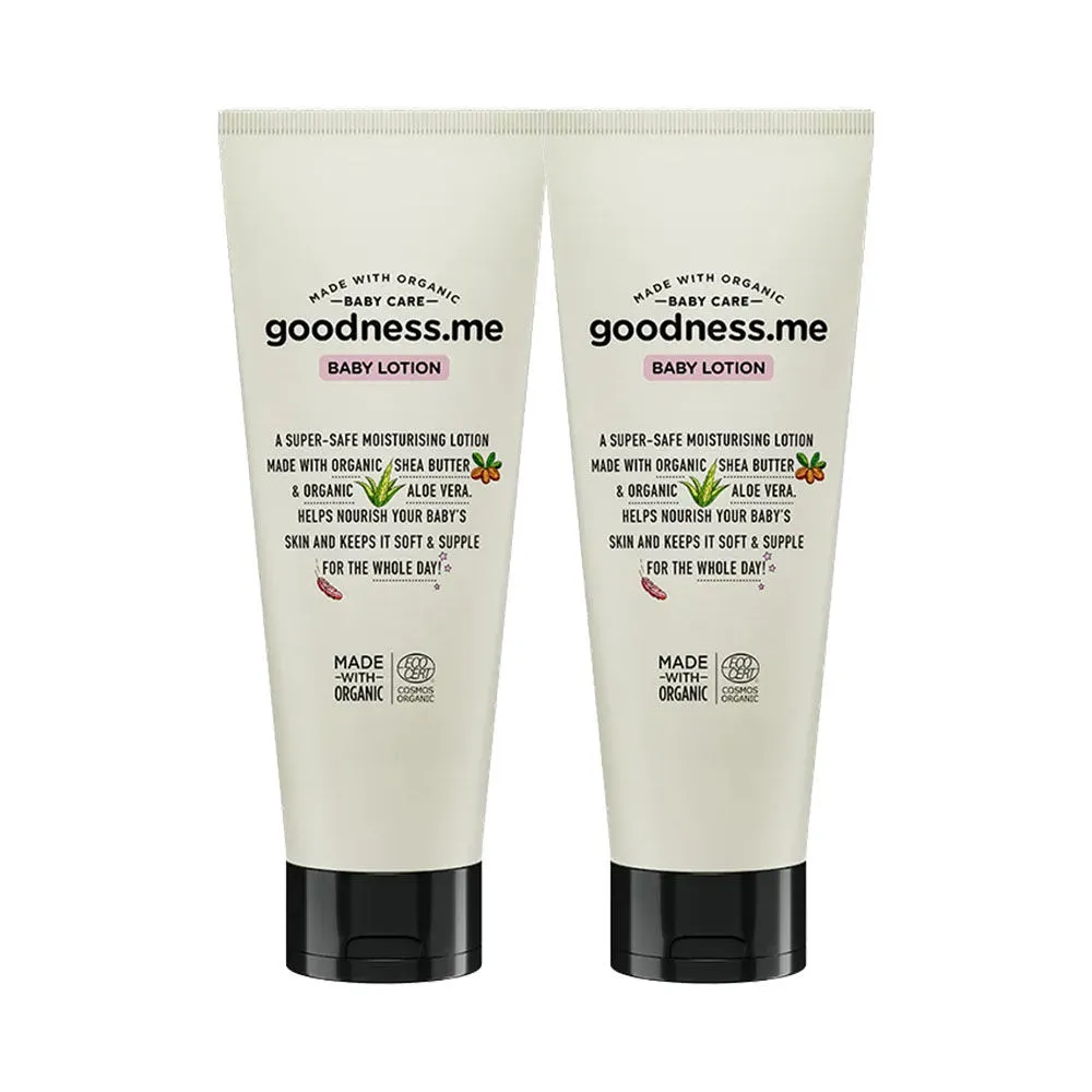 goodnessme Certified Organic Moisturizing Baby Face & Body Lotion (Pack Of 2)