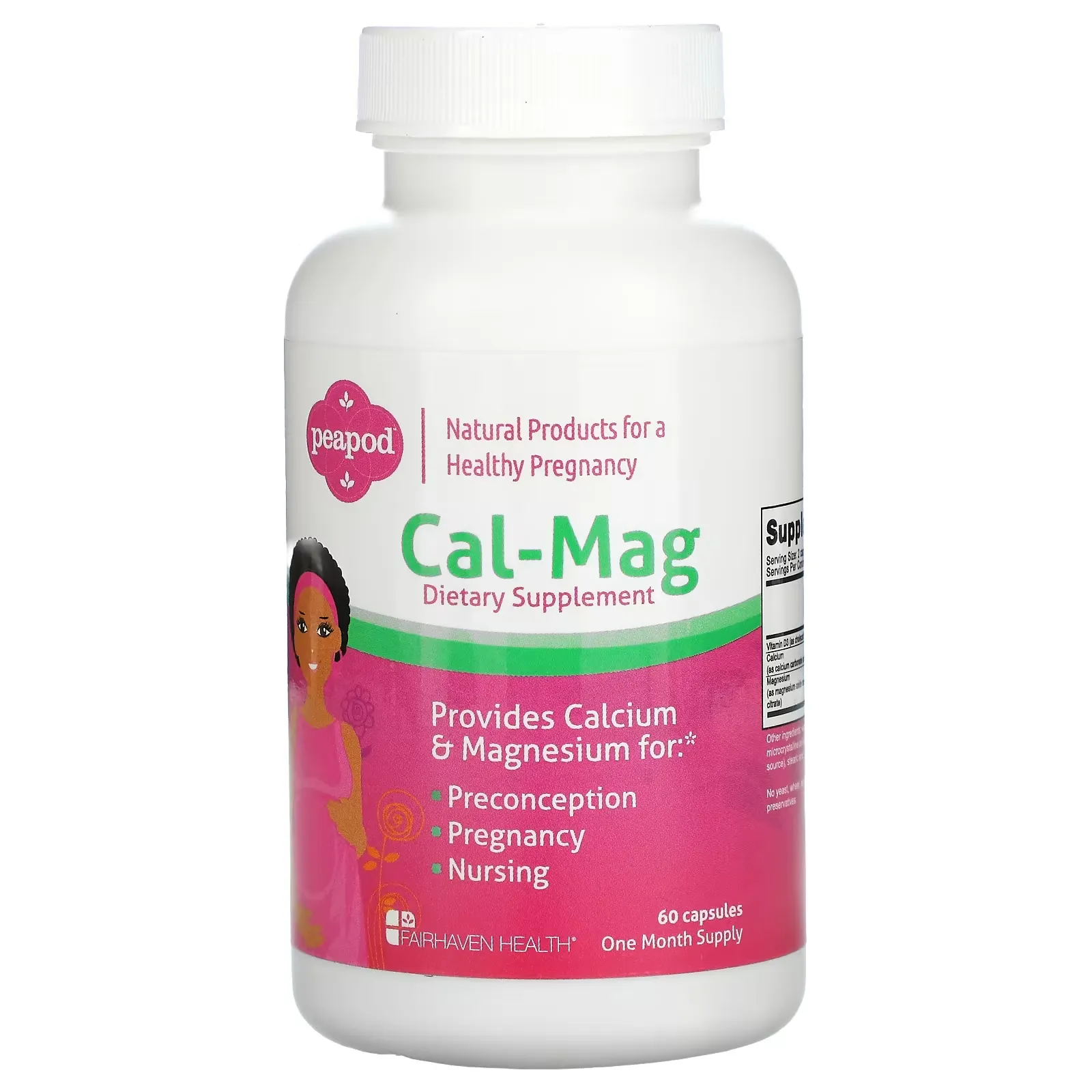 Peapod, Cal-Mag, 60 Capsules