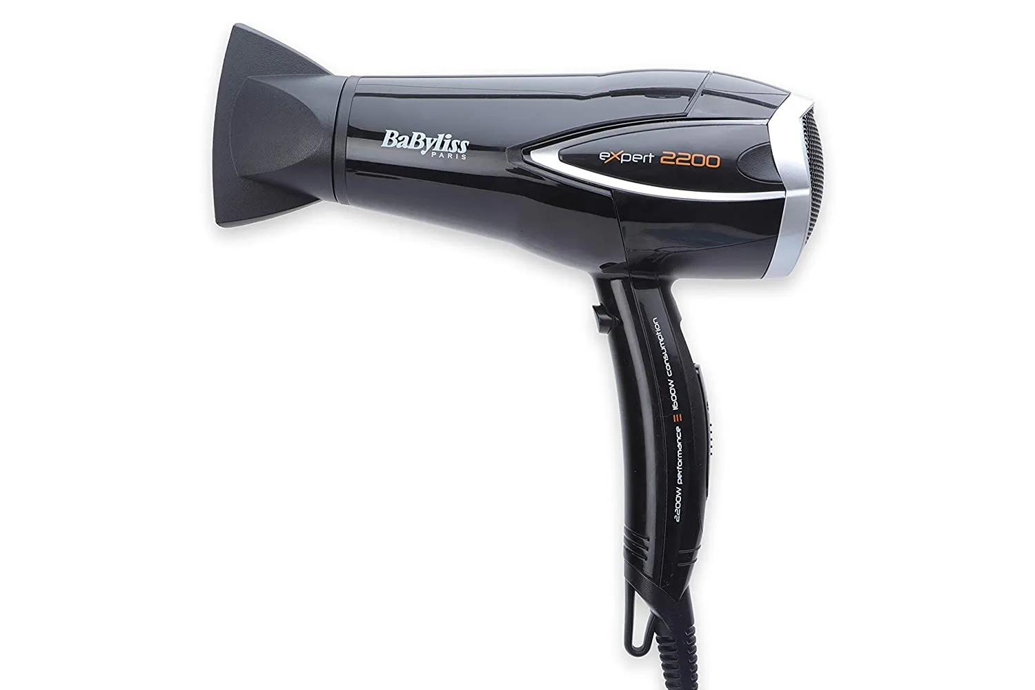 Babyliss Dc Dryer 2200w Black Gld Ionic Diffuser