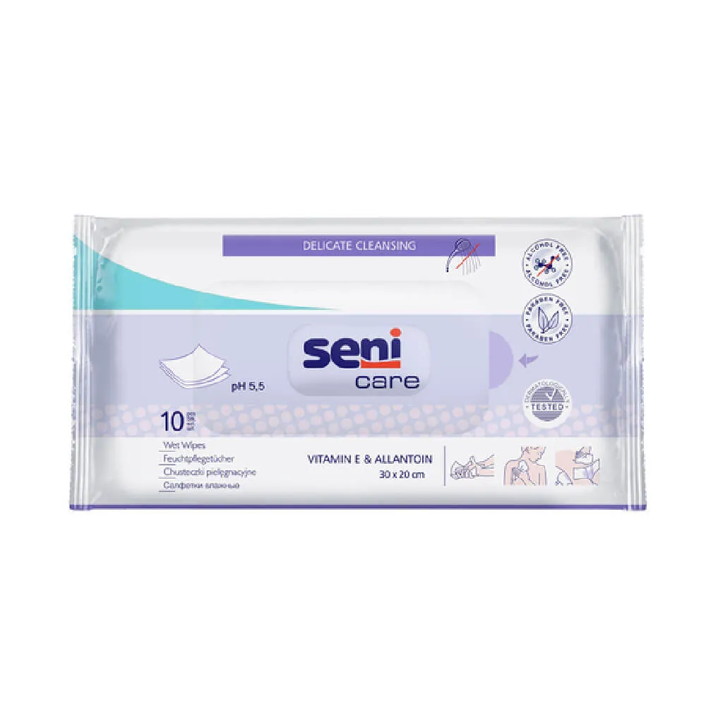 Bella A10 Wet Wipes Seni Care - 10 Pieces