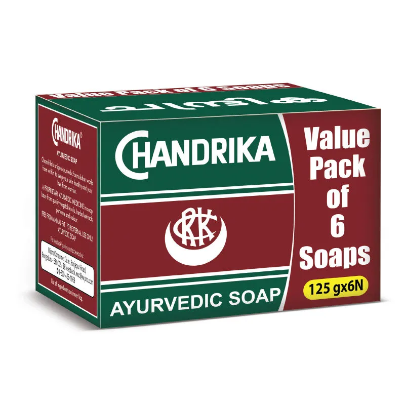 Chandrika Ayurvedic Soap - Pack Of 6