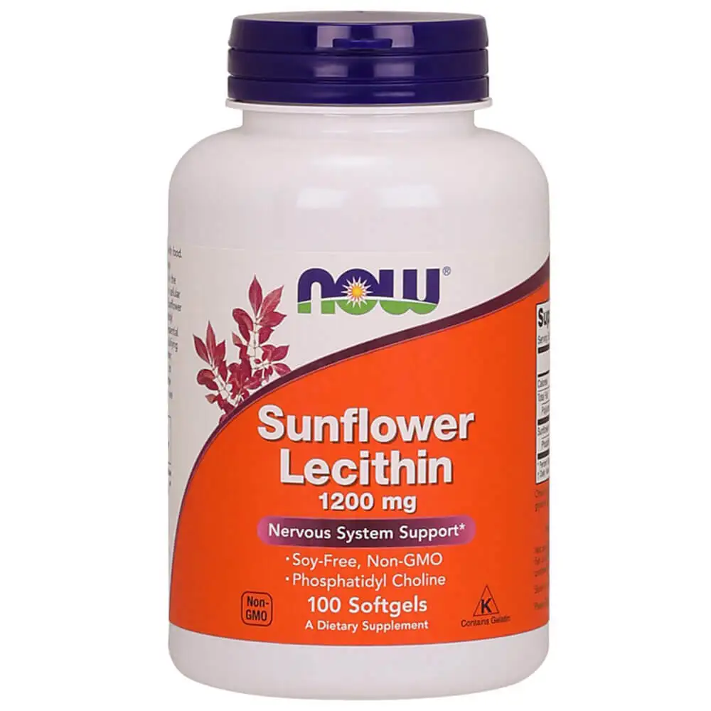 Now Sunflower Lecithin (1200 mg),  100 softgels