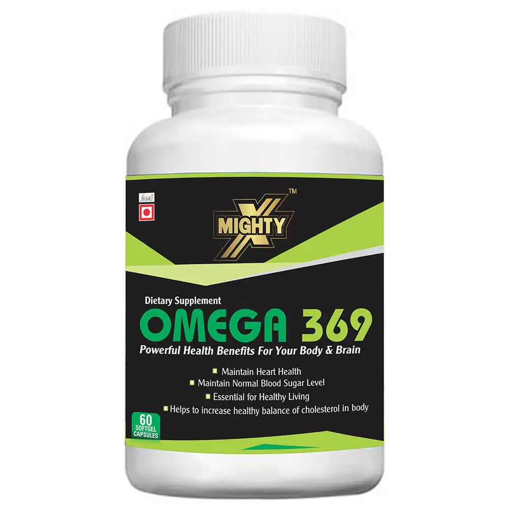 MightyX Omega 3 6 9,  60 capsules