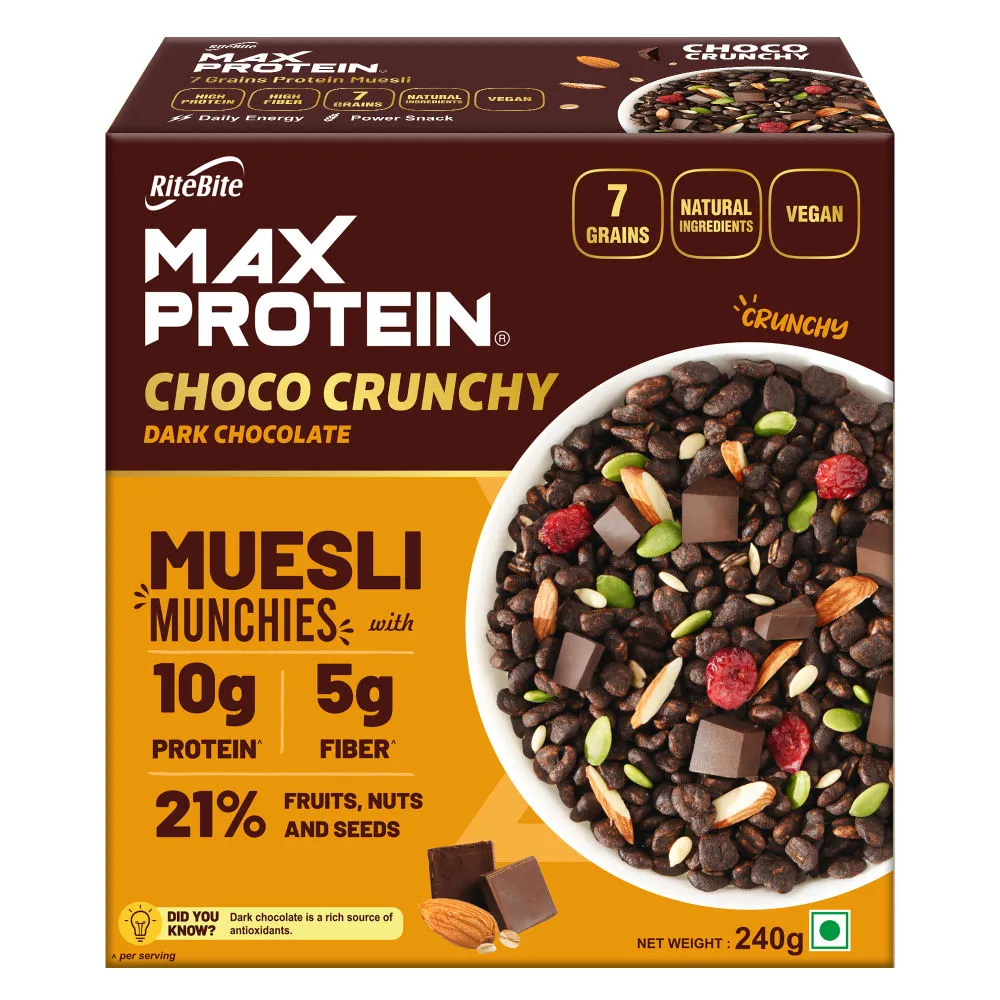 RiteBite Max Protein Muesli Munchies - Choco Crunchy