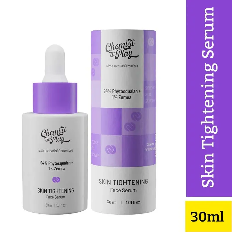 Chemist At Play Skin Tightening Face Serum With 94% Phytosqualan + 1% Zemea