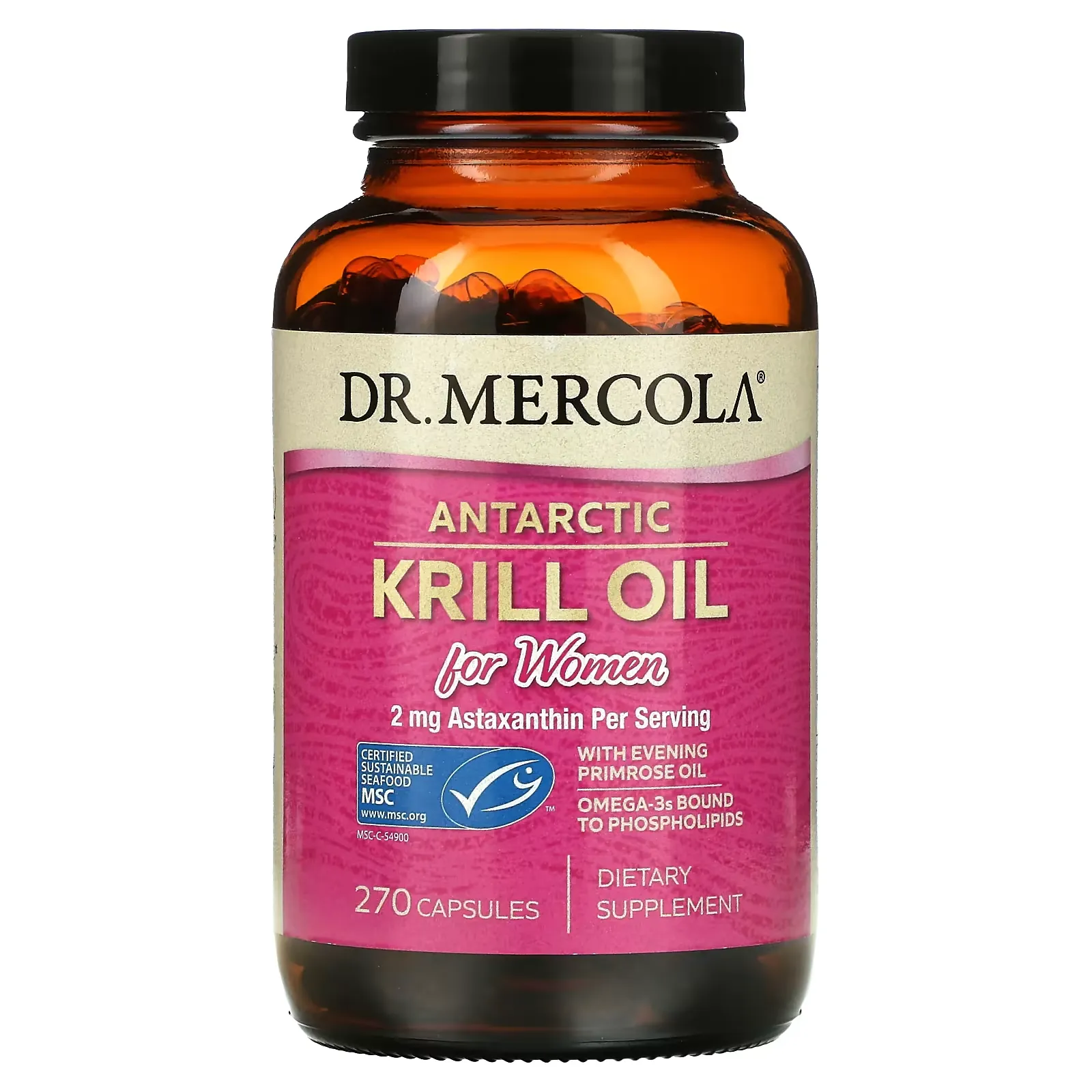 Antarctic Krill Oil for Women, 270 Capsules