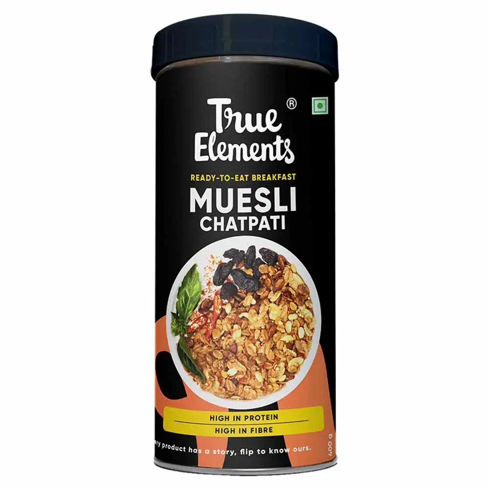 True Elements Chatpati Muesli,  0.4 kg  Unflavoured