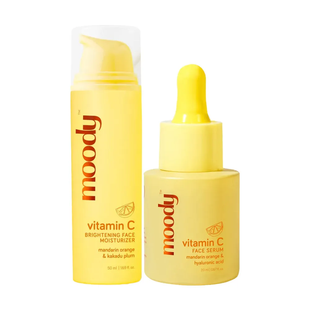 Moody Moisturise Max Duo Vitamin C Face Serum & Face Moisturizer