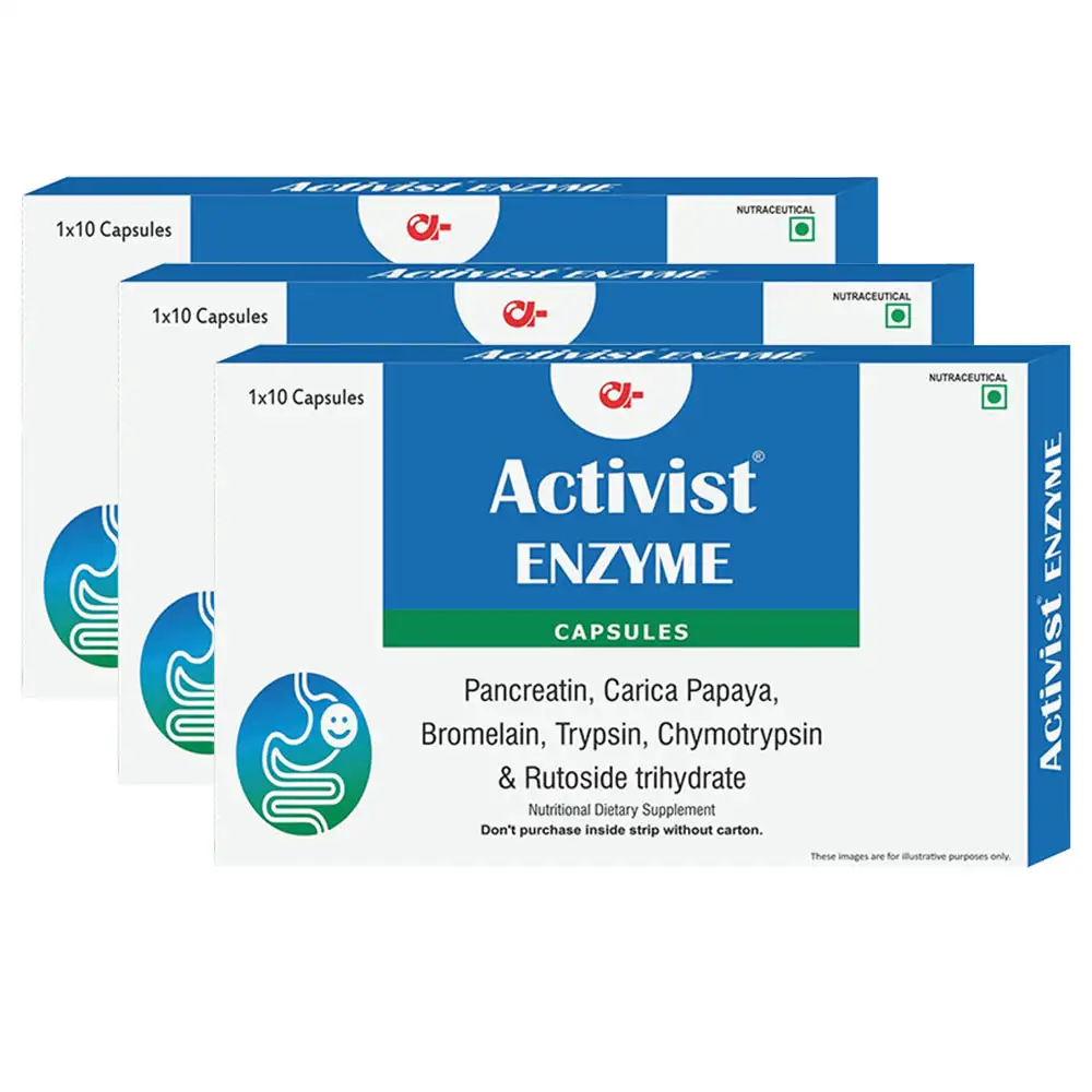 Activist Enzyme (Pack of 3),  10 capsules