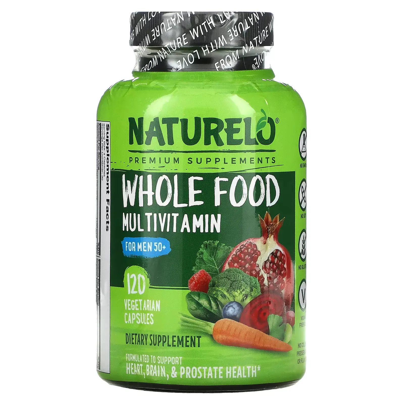 Whole Food Multivitamin for Men 50+, 120 Vegetarian Capsules