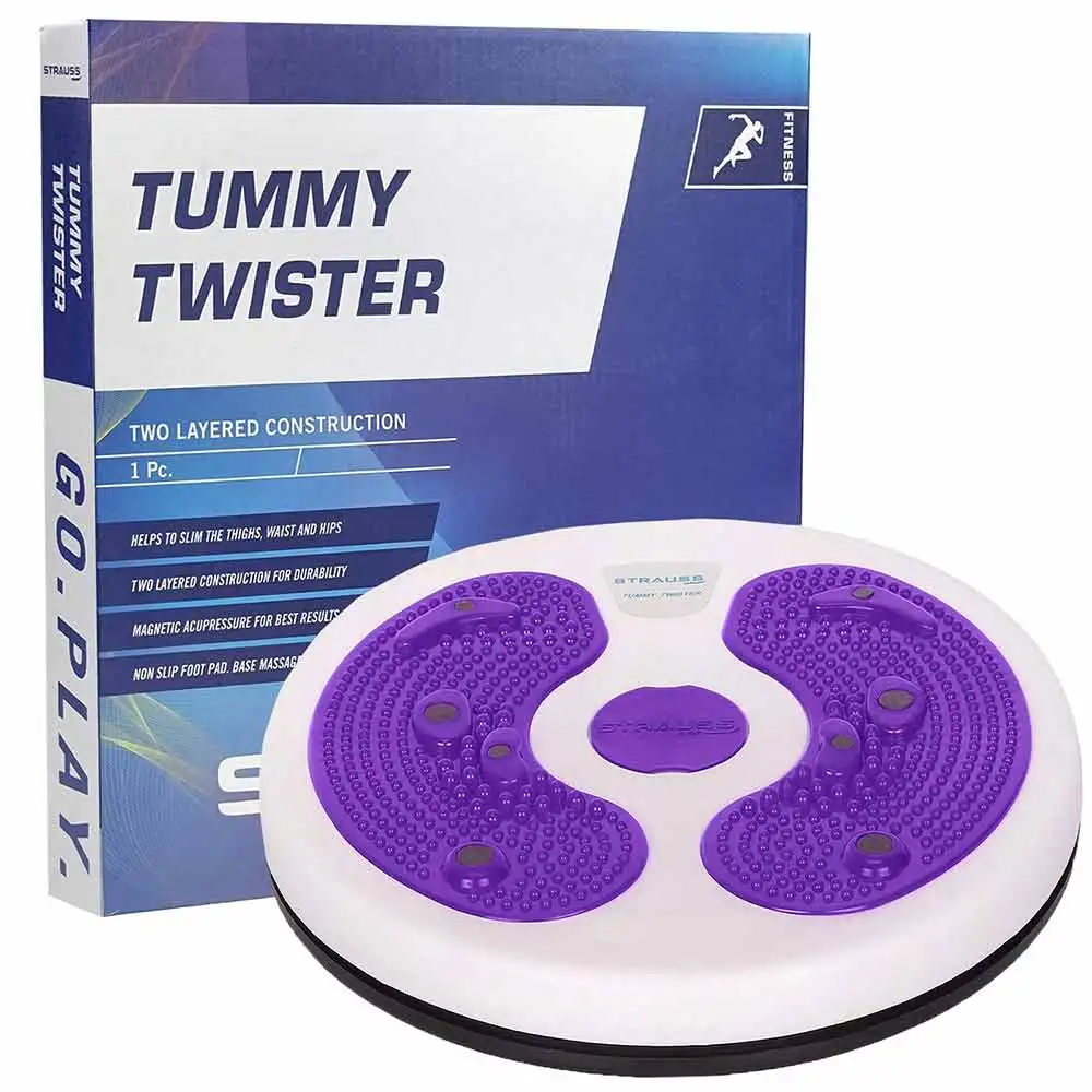 Strauss Tummy Twister Waist Trimmer Abdominal Abs Exerciser,  Purple  100 kg