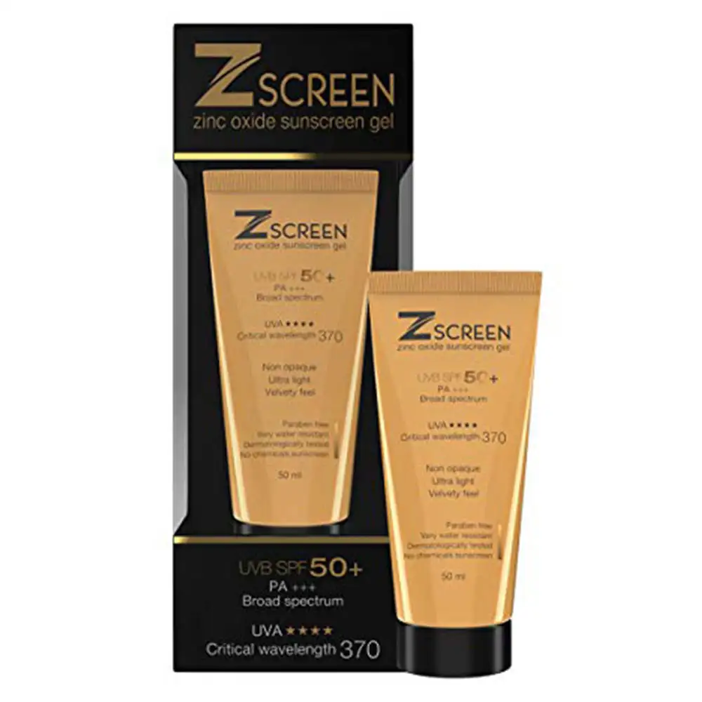 Zscreen Zinc Oxide Sunscreen Gel,  50 ml  SPF 50 UVA/UVB PA+++