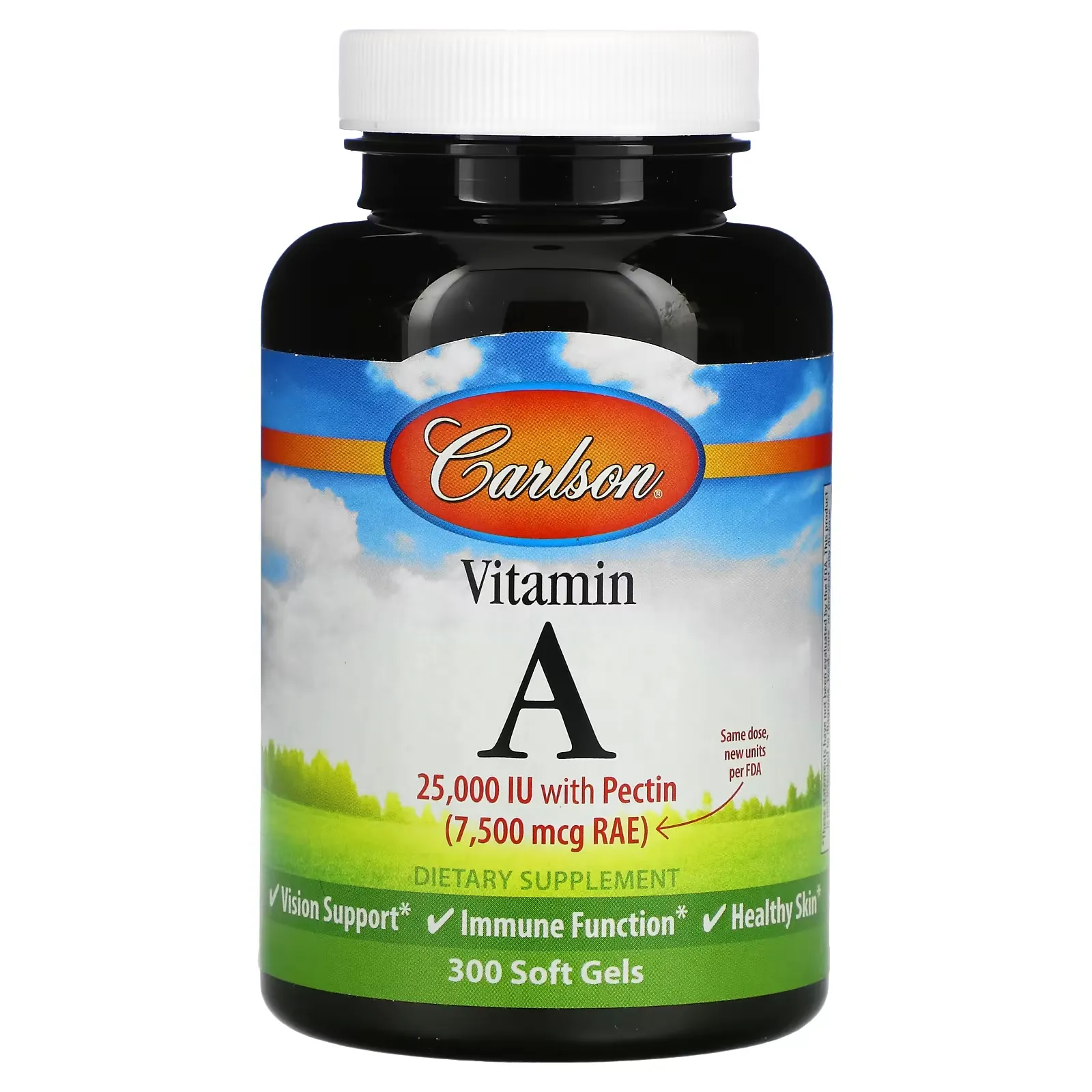 Vitamin A, 25,000 IU, 300 Soft Gels