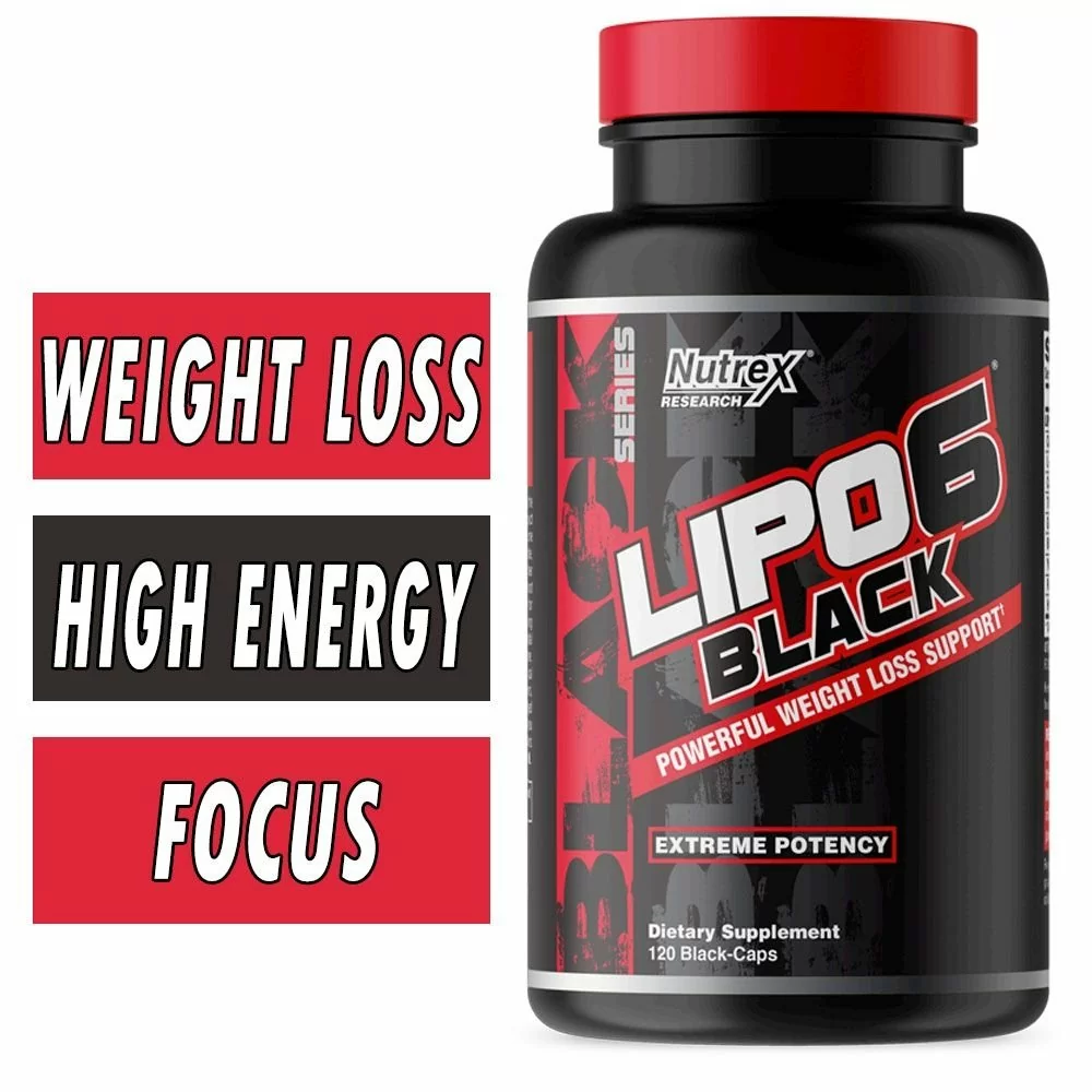 Lipo 6 Black Extreme Potency - Nutrex - 120 Black Caps