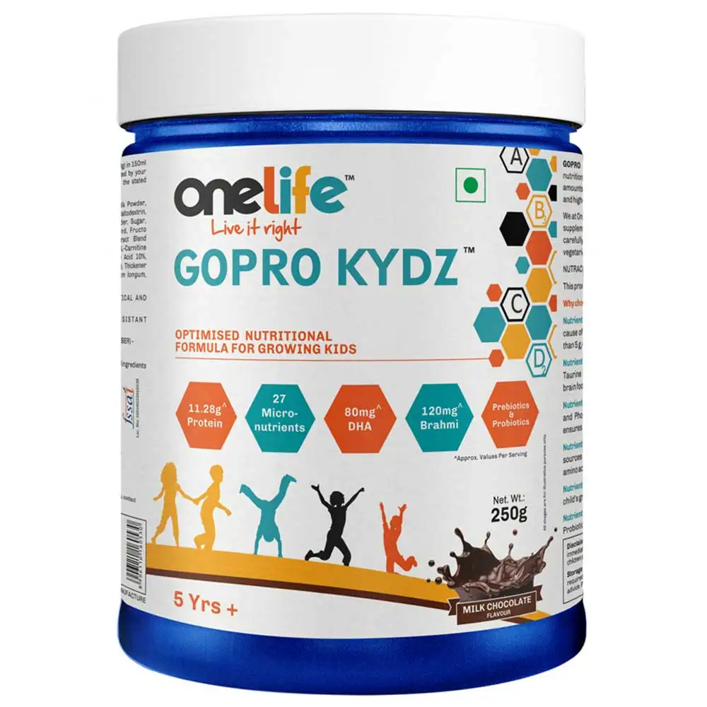 OneLife GOPRO KYDZ,  0.250 kg  Milk Chocolate for Growing kids