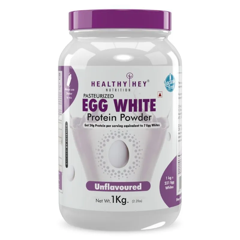 HealthyHey Nutrition Egg White Protein - Instant Mix - Unflavoured