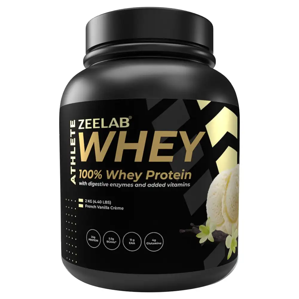 Zeelab Athlete 100% Whey Protein,  4.4 lb  French Vanilla Creme