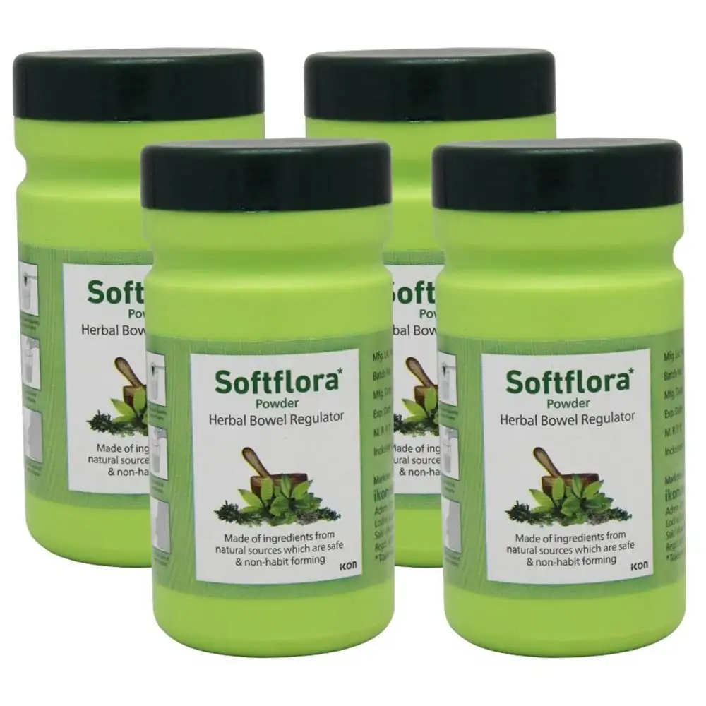 Softflora Bowel Regulator Powder (Pack of 4),  100 g