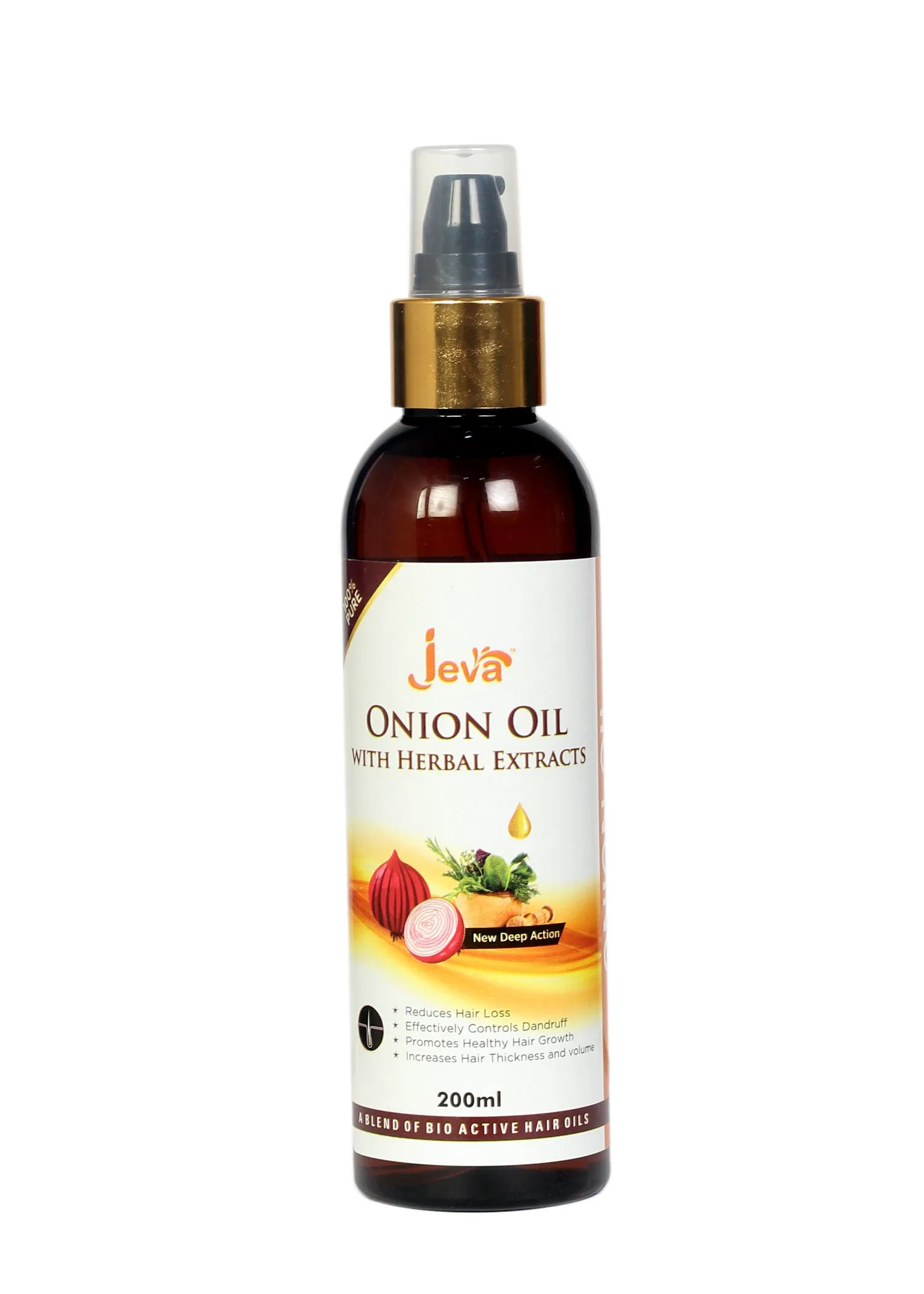 Jeva Onion Hair Oil For Hair Fall Dandruff Treatment