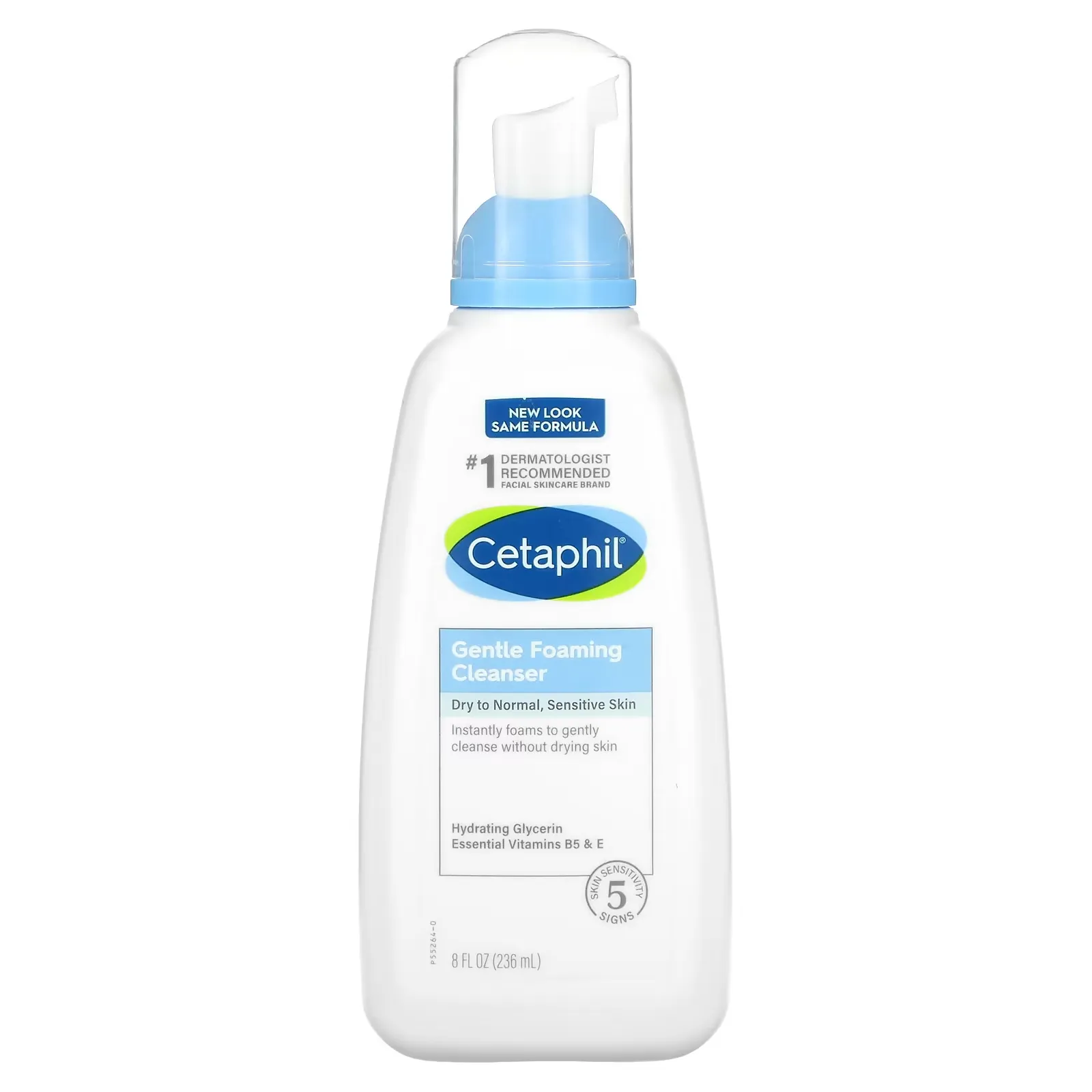 Gentle Foaming Cleanser, Dry to Normal, Sensitive Skin, Fragrance Free, 8 fl oz (236 ml)