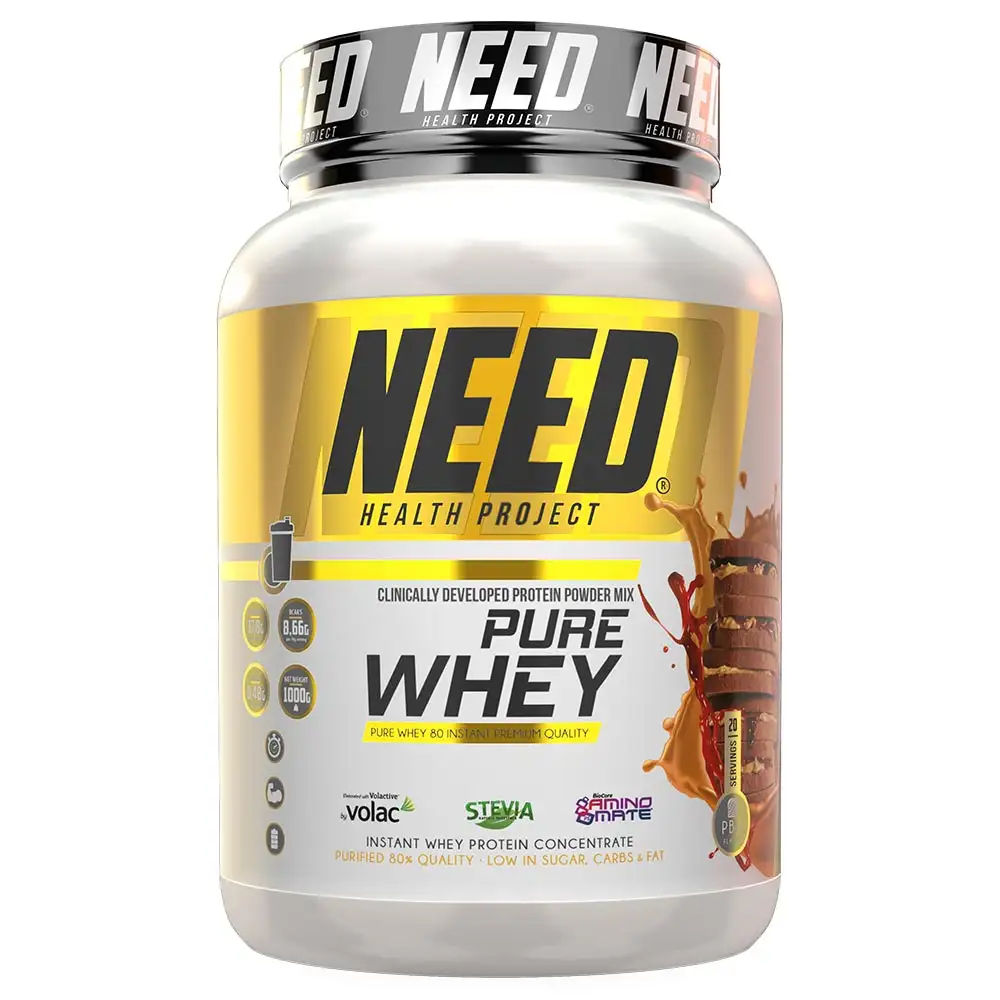 NEED Pure Whey,  2.2 lb  Peanut Butter & Jam