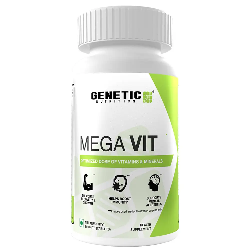 Genetic Nutrition Mega Vit,  60 tablet(s)  Unflavoured