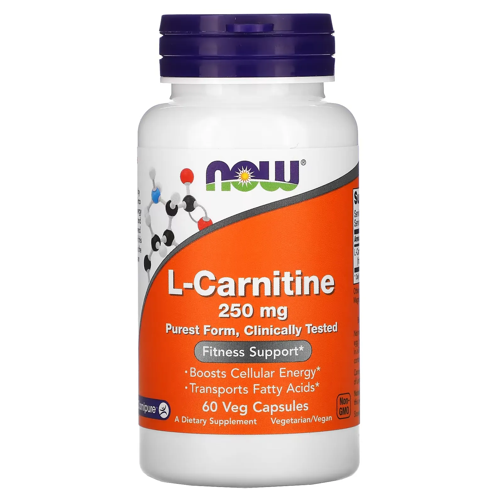 L-Carnitine, 250 mg, 60 Veg Capsules