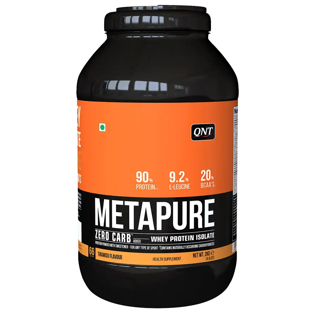 QNT Metapure Zero Carb Whey Protein Isolate,  4.4 lb  Tiramisu