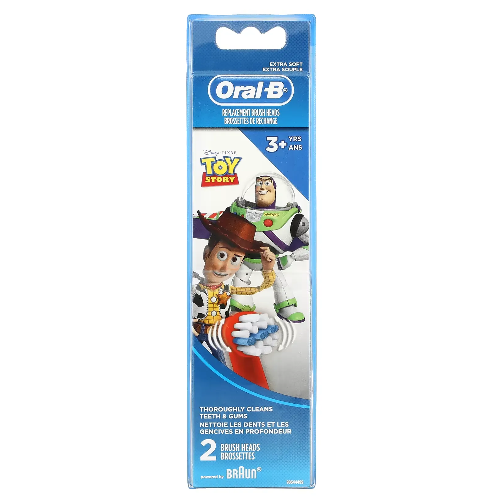 Replacement Brush Heads, Extra Soft, 3+ Years, Toy Story, 2 Pack