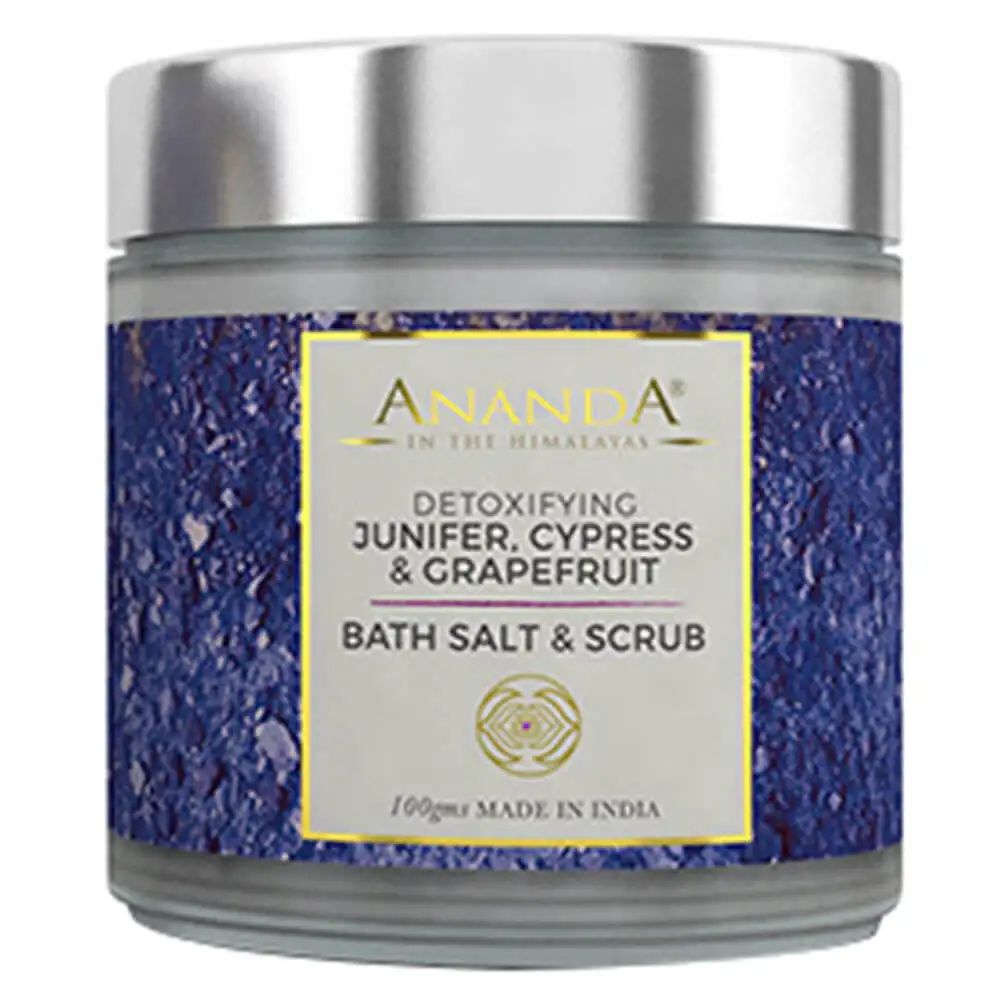 Ananda Detoxifying Body Scrub and Bath Salt,  100 g  Juniper, Grapefruit & Cypress