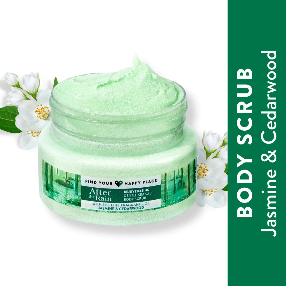 Find Your Happy Place - After The Rain Exfoliating Body Scrub Jasmine & Cedarwood Paraben-Free