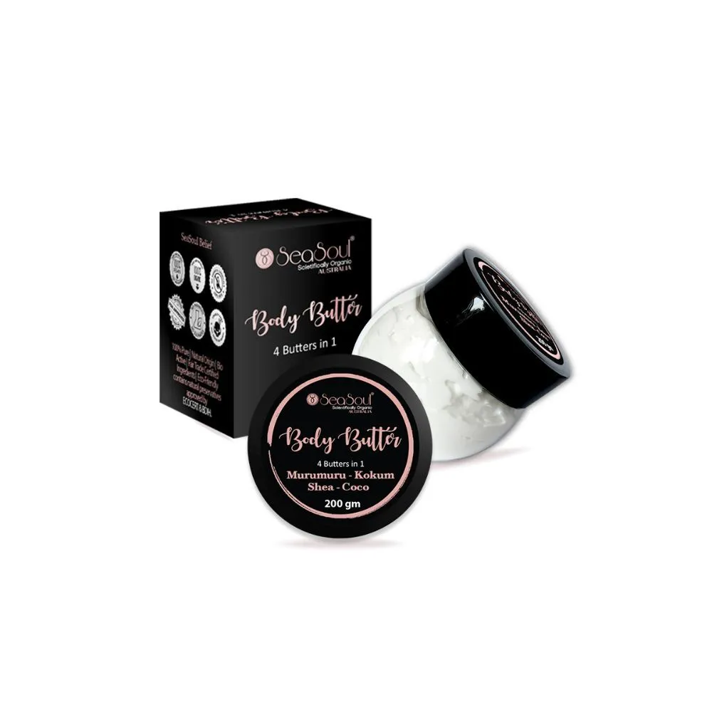 SeaSoul Body Butter Skin Moisturizer Cream for Dry Skin for Brightening, Lightening