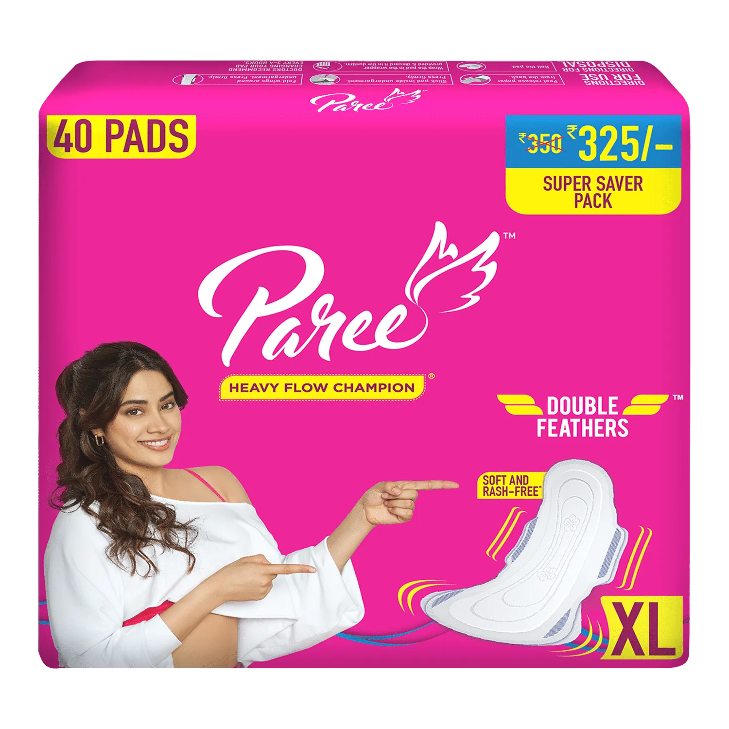 Paree Super Soft 40 Sanitary Pads-XL