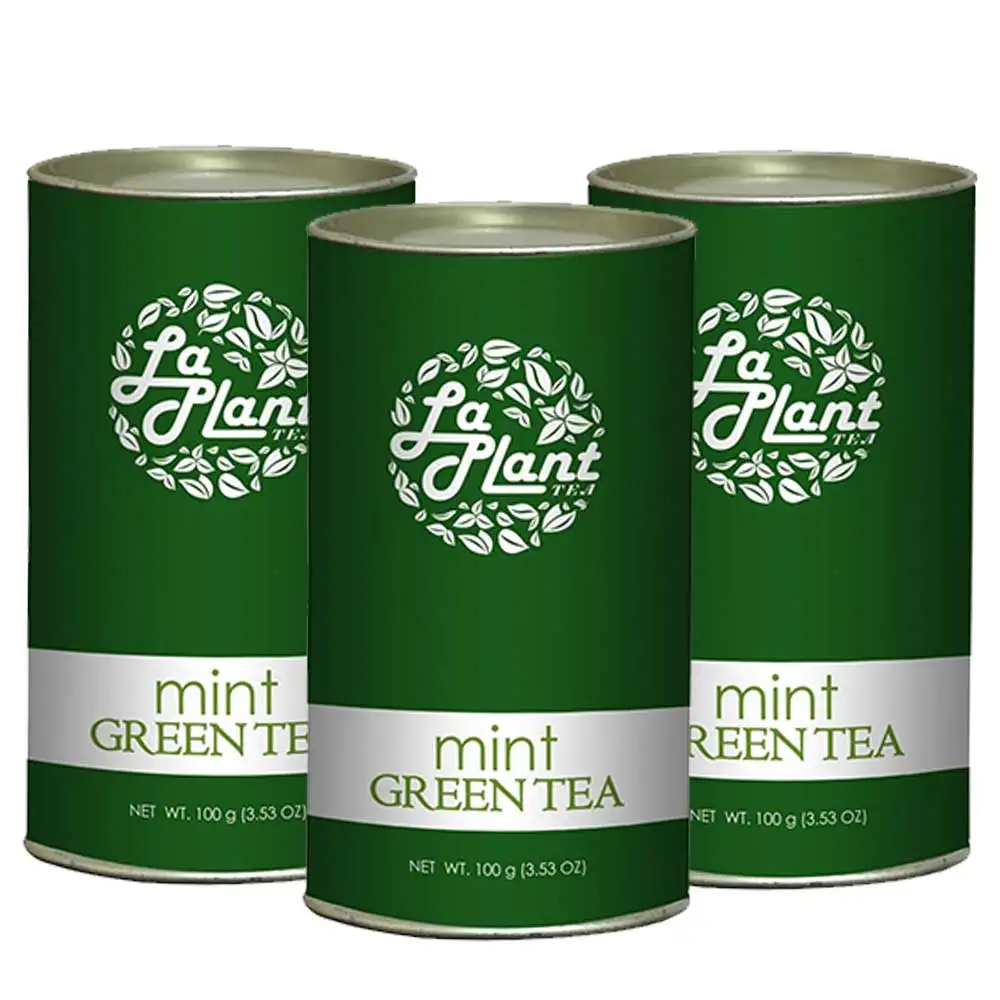 Laplant Mint Green Tea,  100 g  Mint (Pack of 3)