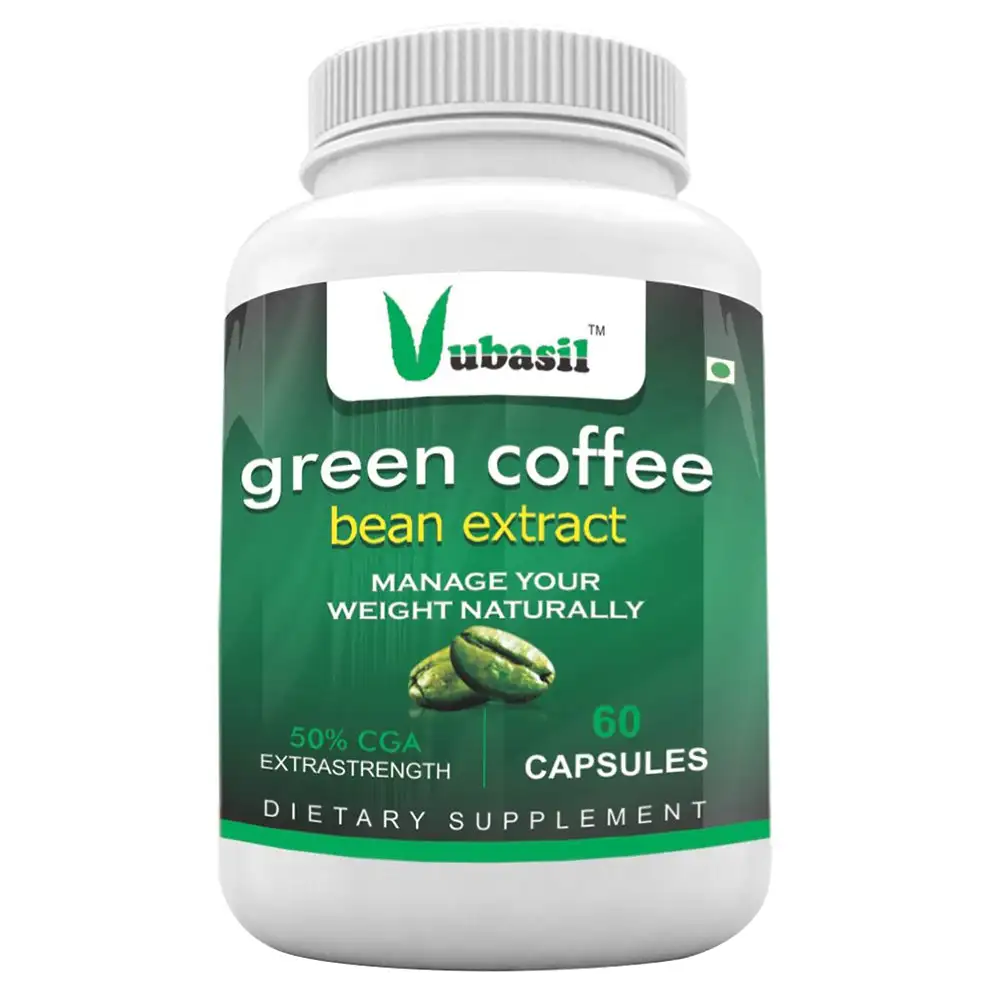 Vubasil Green Coffee Bean Extract with 50% CGA,  60 capsules