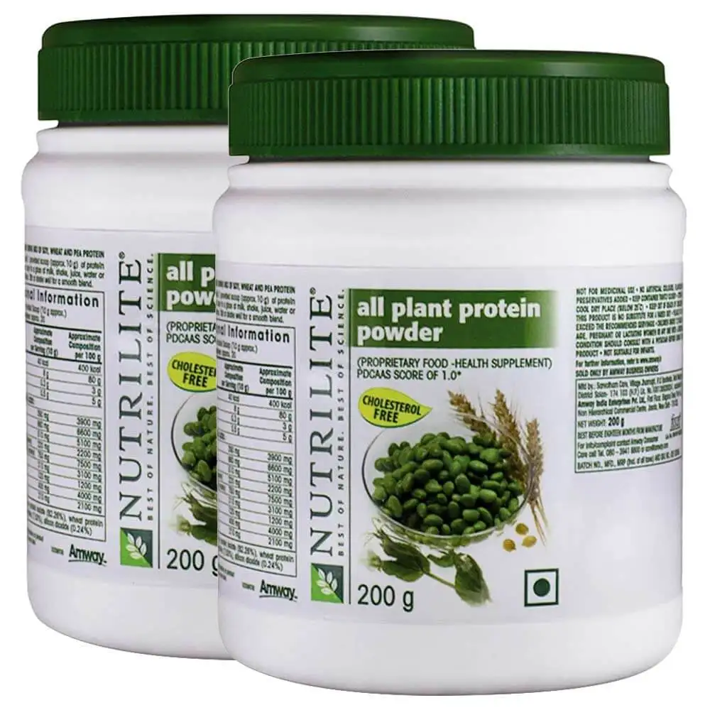 Amway Nutrilite All Plant Protein - Pack of 2,  Unflavoured  0.44 lb