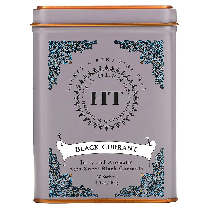 HT Tea Blends, Black Currant Tea, 20 Tea Sachets, 1.4 oz (40 g)