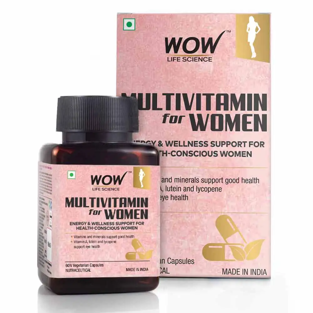 Wow Life Science Multivitamin for Women,  60 veggie capsule(s)  Unflavoured