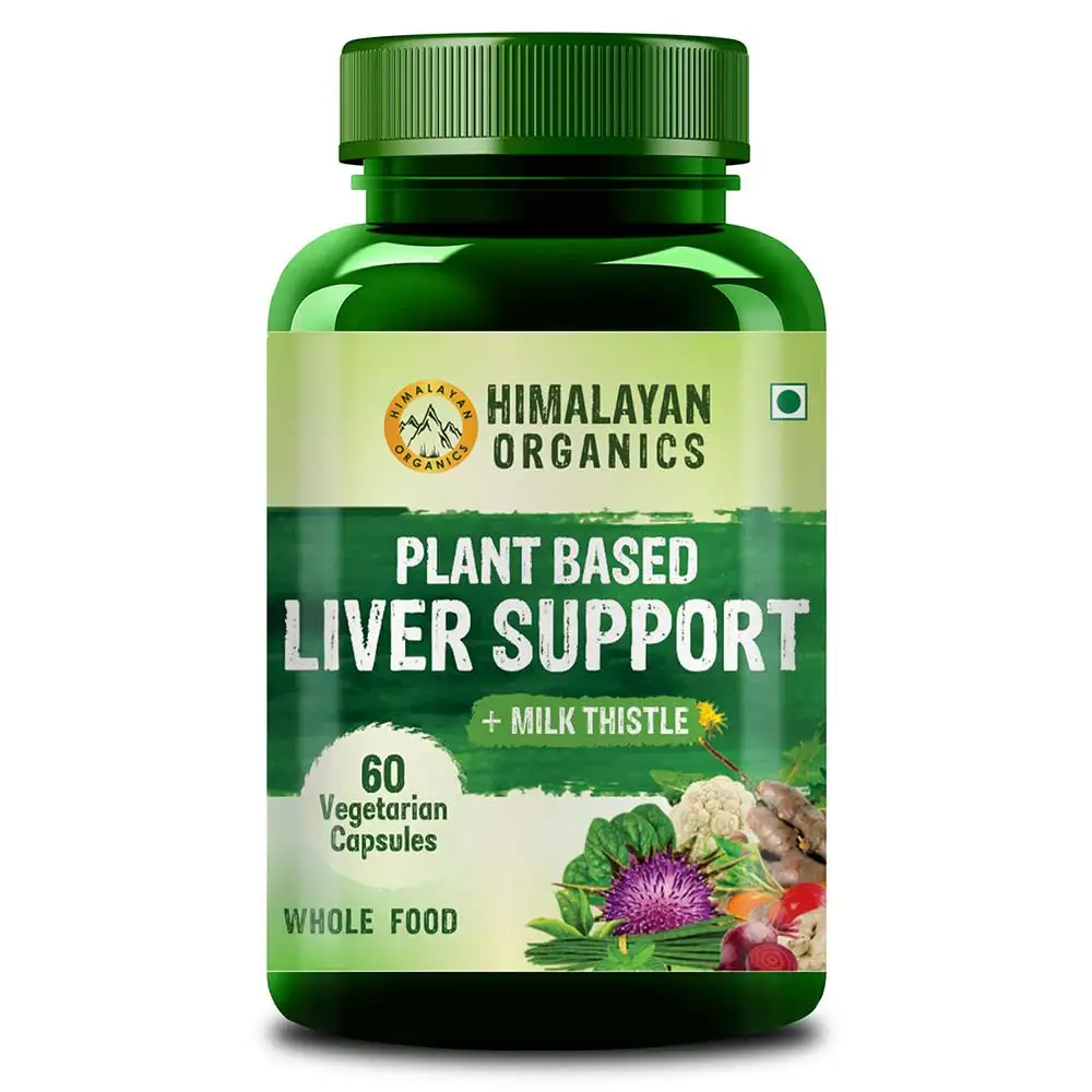 Himalayan Organics Plant Based Liver Support with Milk Thistle,  60 capsules