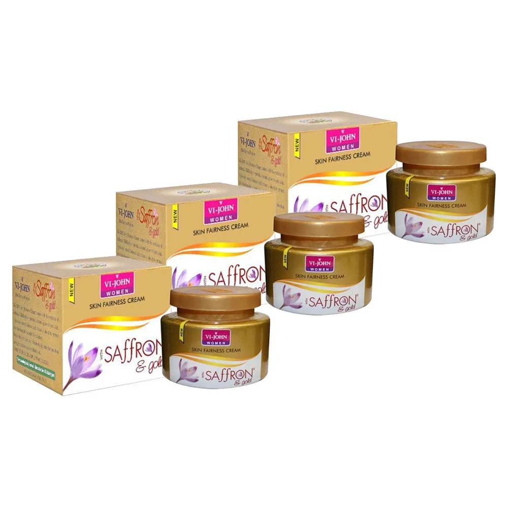 VI-JOHN Saffron Cream Gold - Pack of 3