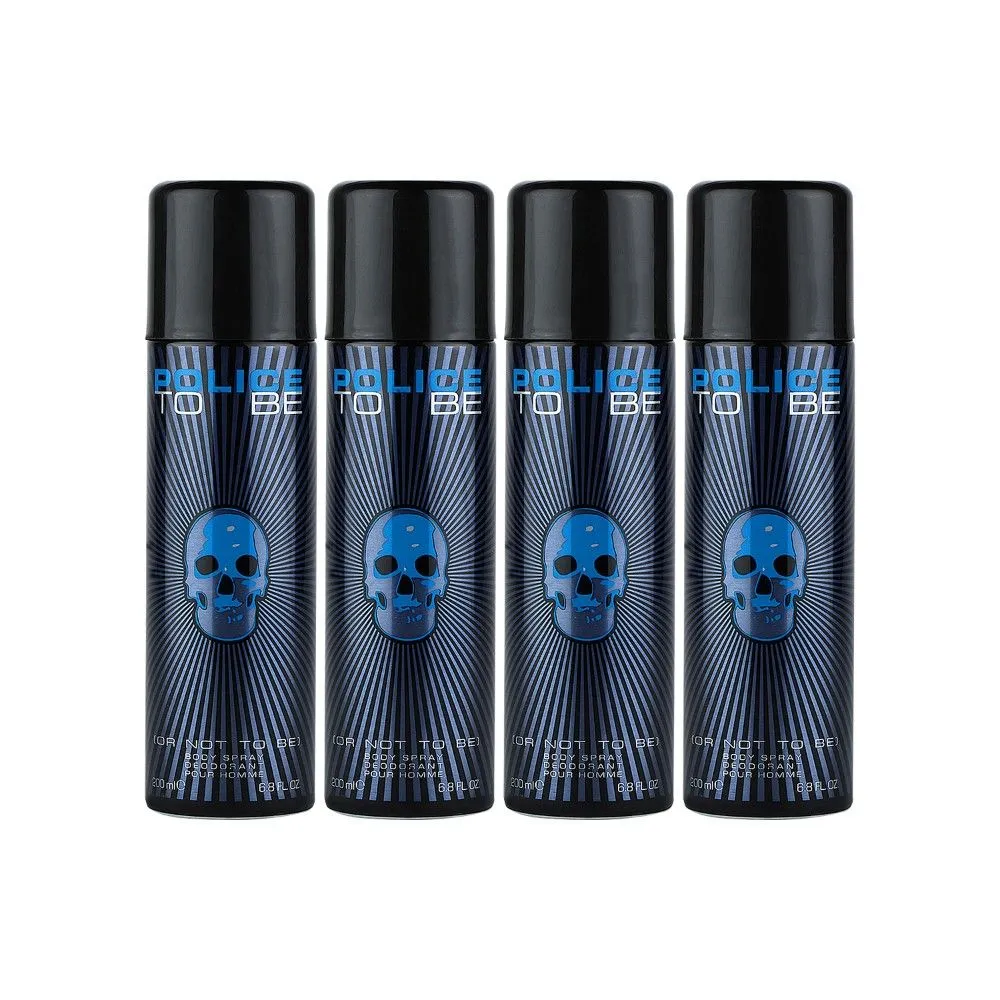 Police To Be Man Deodorant Spray (Pack Of 4)