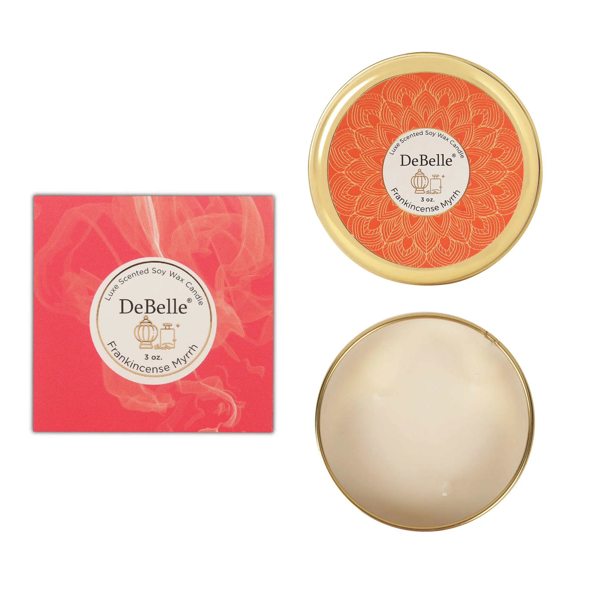 DeBelle Scented Soy Wax Candle - Frankincense Myrrh