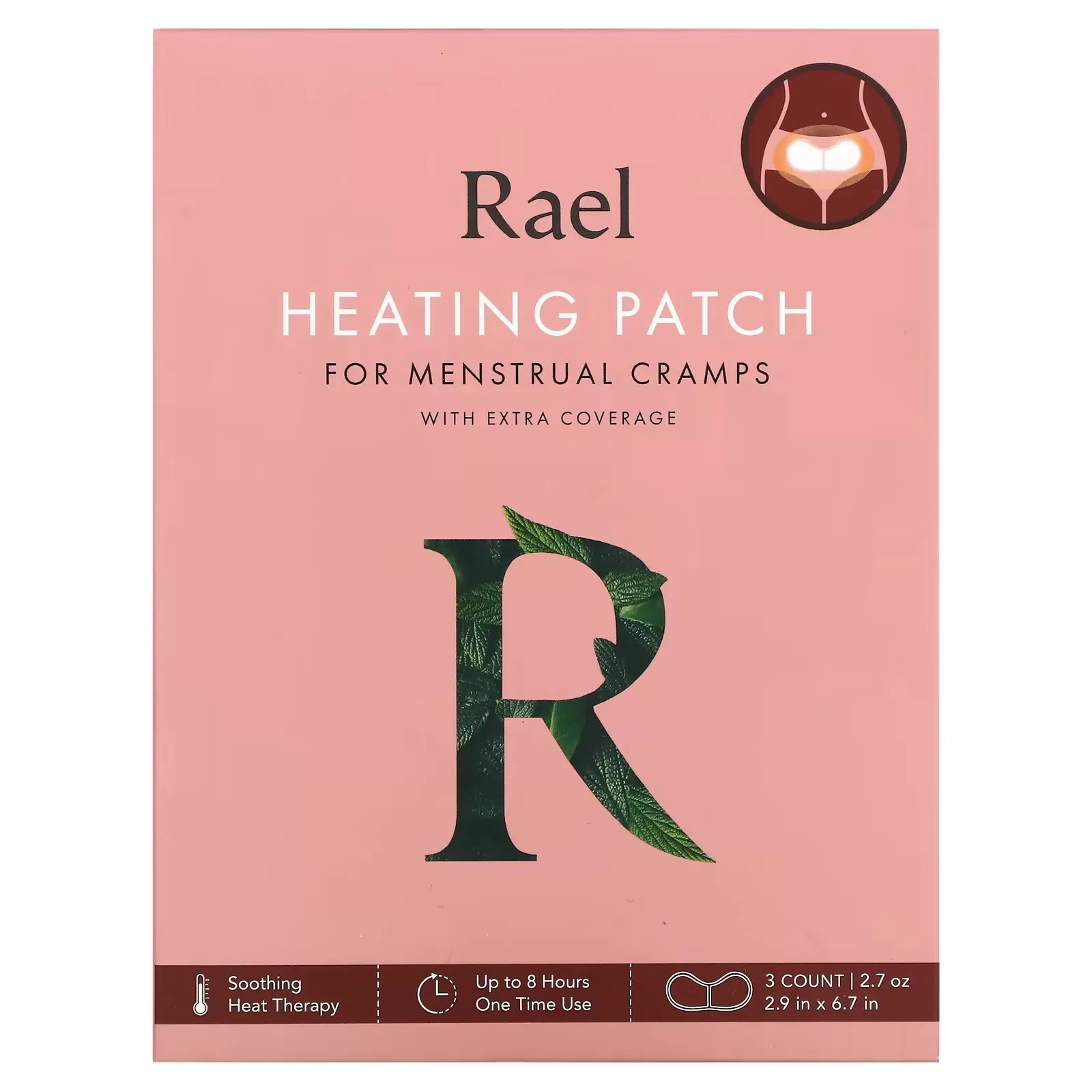 Heating Patch for Menstrual Cramps, 3 Count