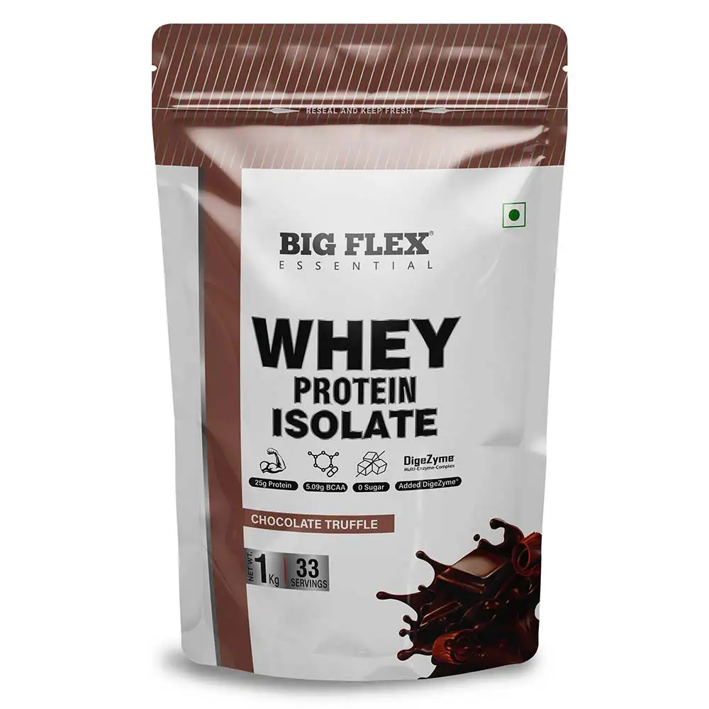 Big Flex Essential Whey Protein Isolate,  2.2 lb  Chocolate Truffle